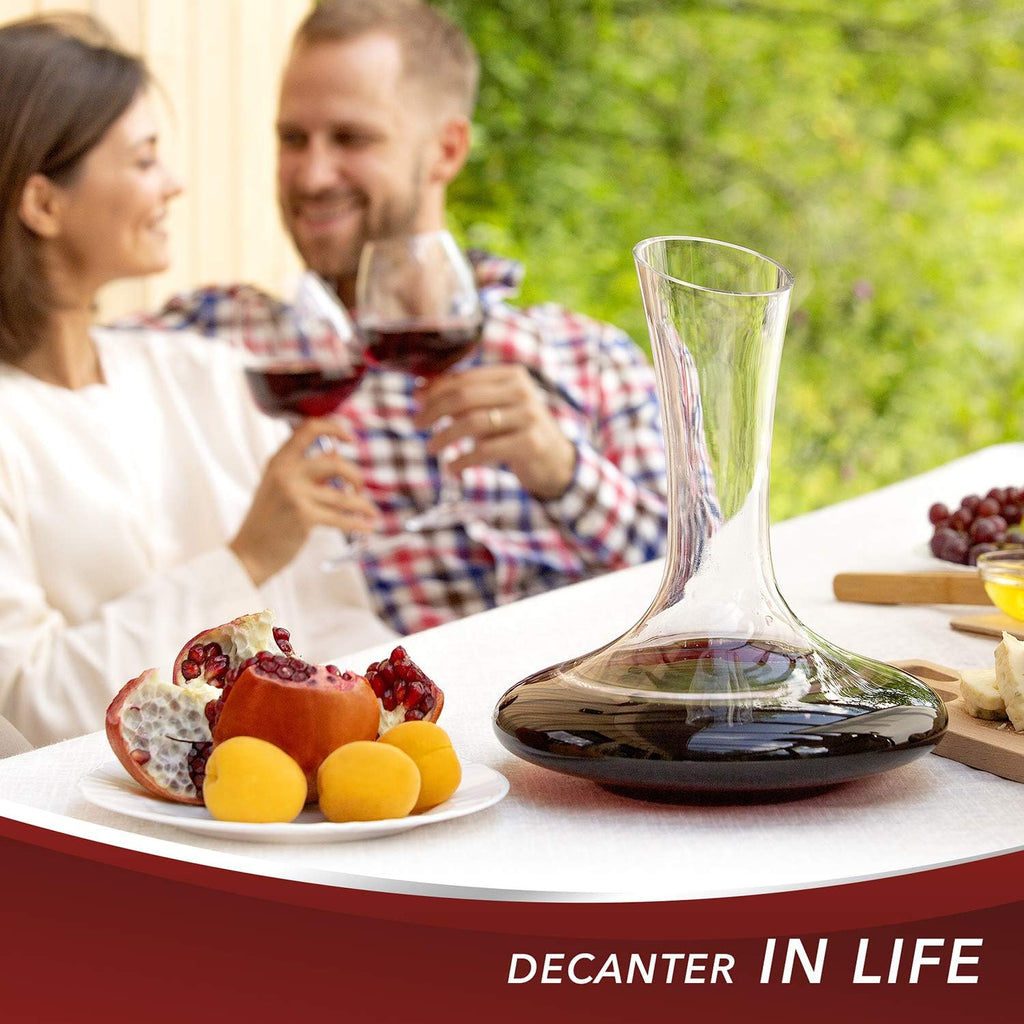 Red Wine Decanter Aerator Crystal Glass Wine Carafe Full Bottle Wine Pitcher D7867