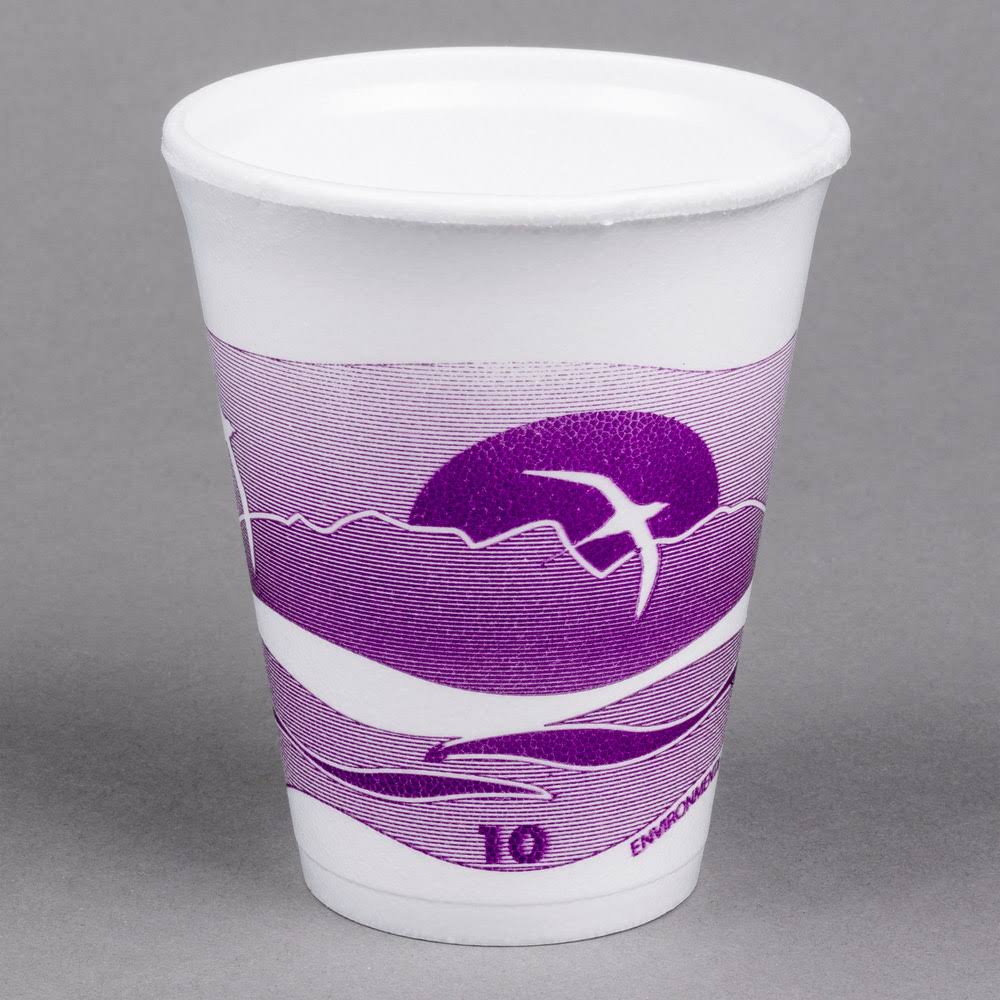 10 oz. Horizon Plum Foam Cup E925887
