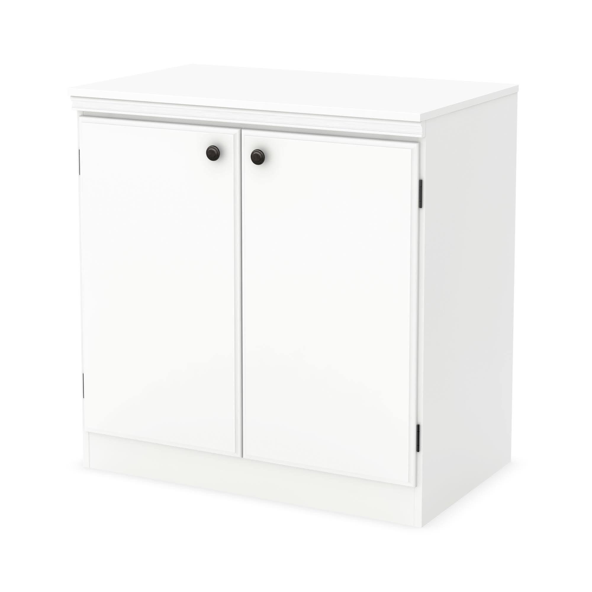 2 Door Storage Cabinet Pure White M836