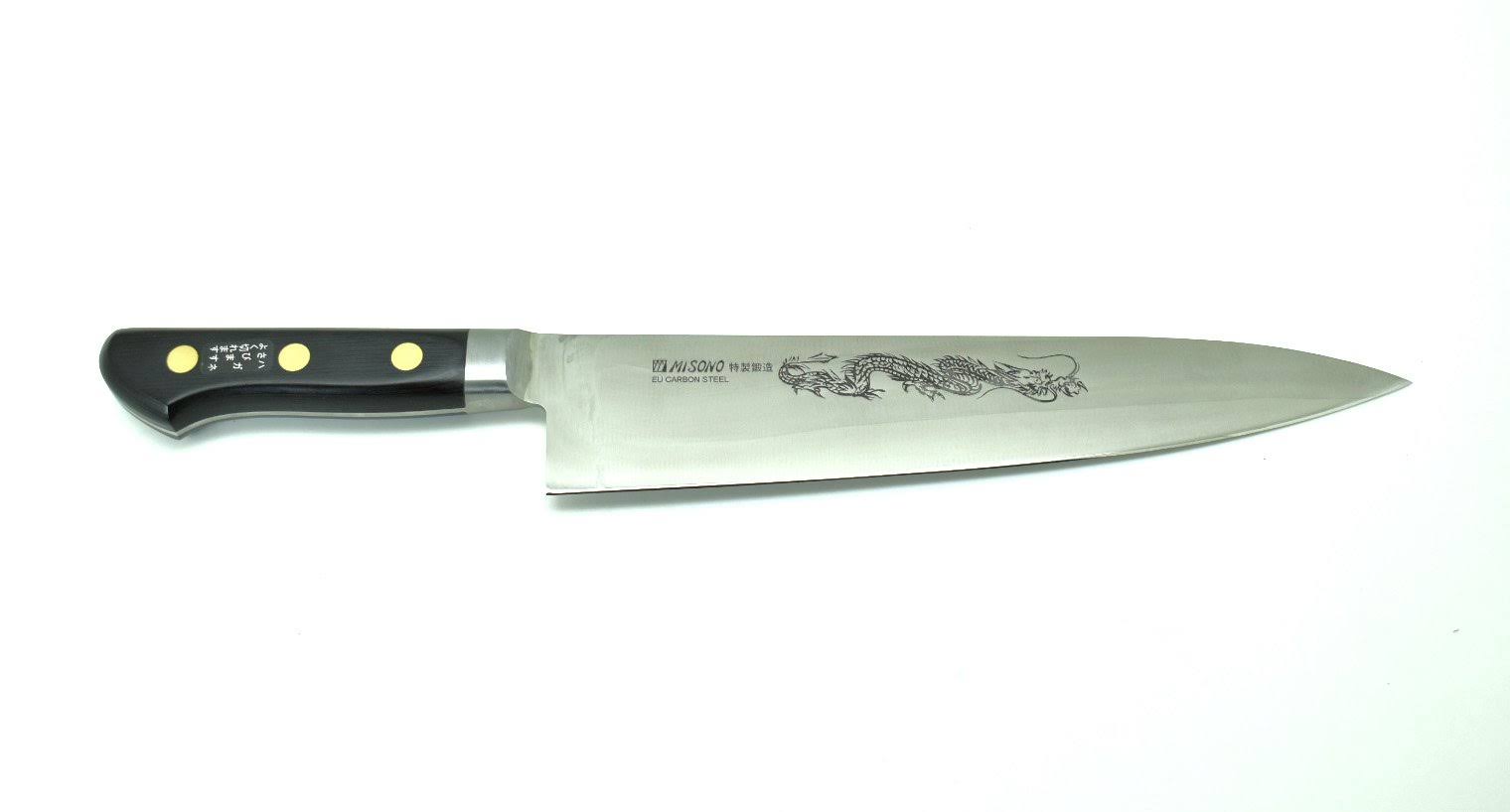 240 mm Gyuto Steel Knife with Dragon Engraving P401278