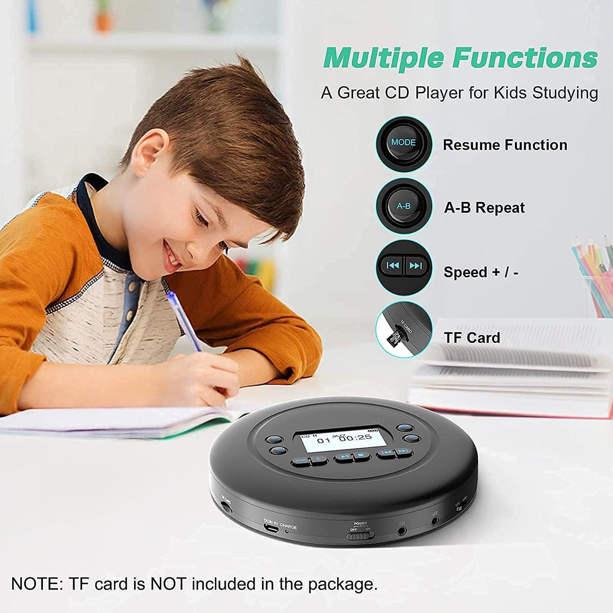 Portable Bluetooth CD Player T9663