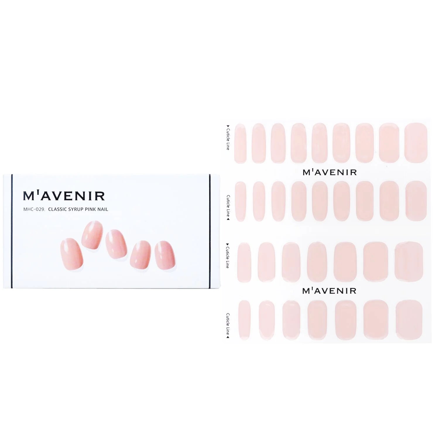32pcs Pink Marble Nail Sticker C6948