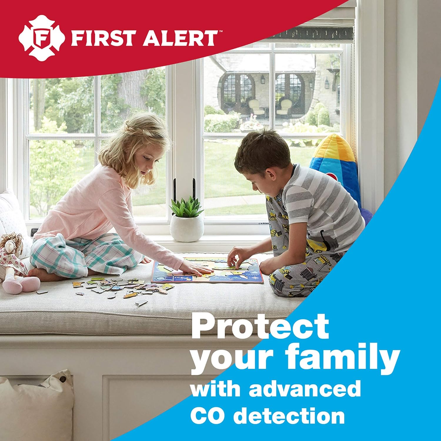 Carbon Monoxide Detector with Battery Backup, 3-Pack Y408