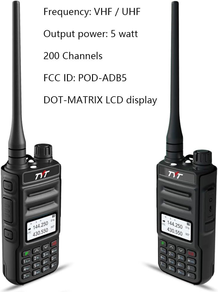 Dual Band VHF UHF Handheld Two Way Radio D113