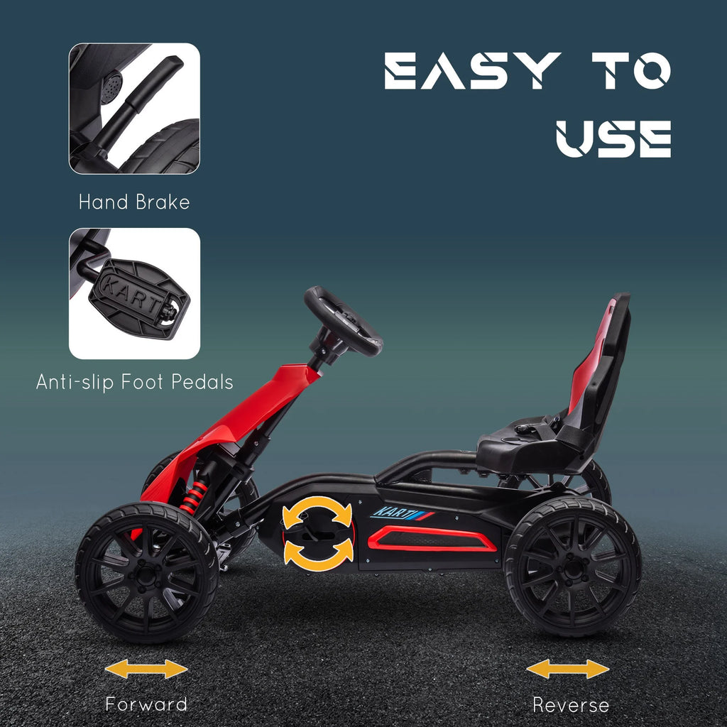Kids Pedal Go Kart with Adjustable Seat X610229