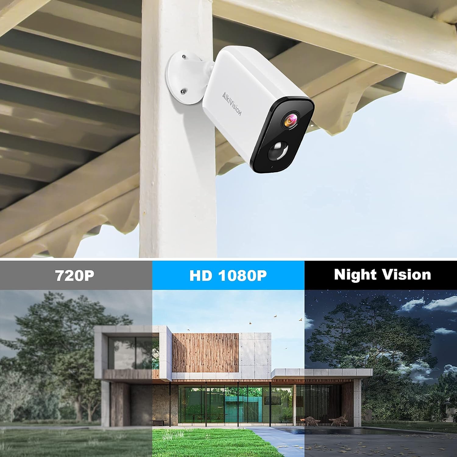 Wireless 1080P WiFi Outdoor Security Camera with Night Vision and Motion Detection H8886