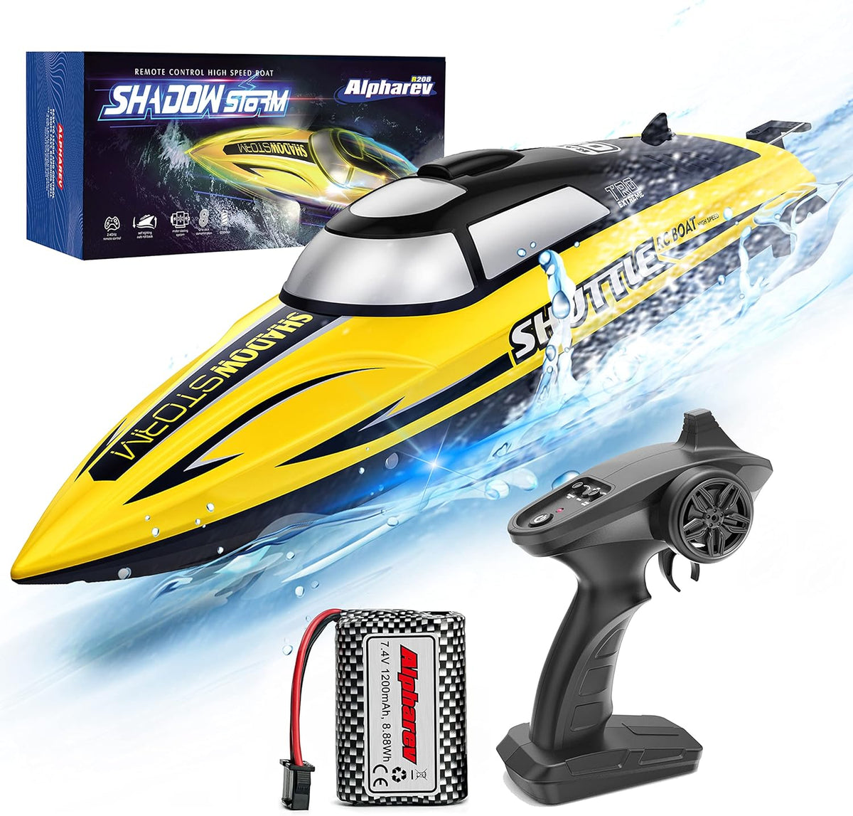 20+ MPH Remote Control Boat with Case N469598