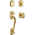 Full Dummy Sectional Handleset Non-Lacquered Brass B476