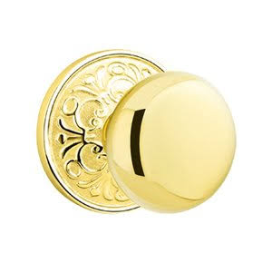 Polished Brass Double Dummy Door Knob Z46716