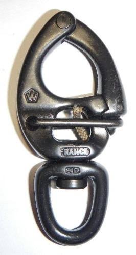 Black Quick Release Snap Shackle with Swivel Eye J83608