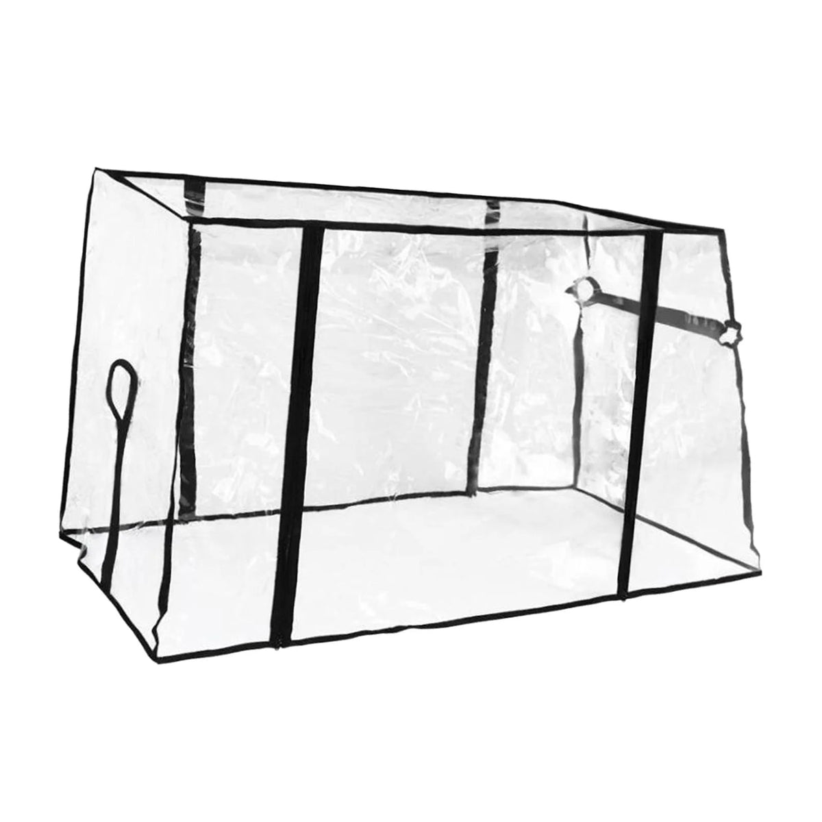 Collapsible Wagon Cart Waterproof Cover Canopy Transparent PVC 33x15.7x27.6inch Portable Dustproof Rainproof A53580