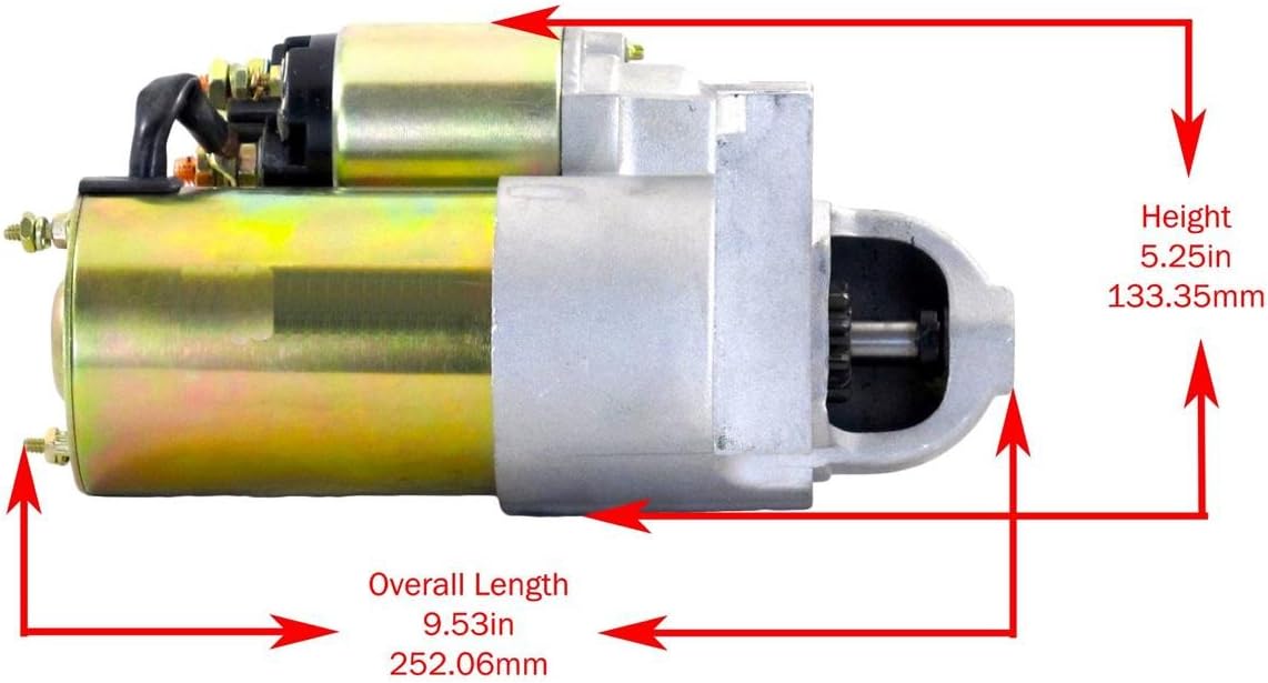 3HP High Torque Mini Starter for 327 350 400, 153 Tooth Flywheel, Pack of 2 C99191