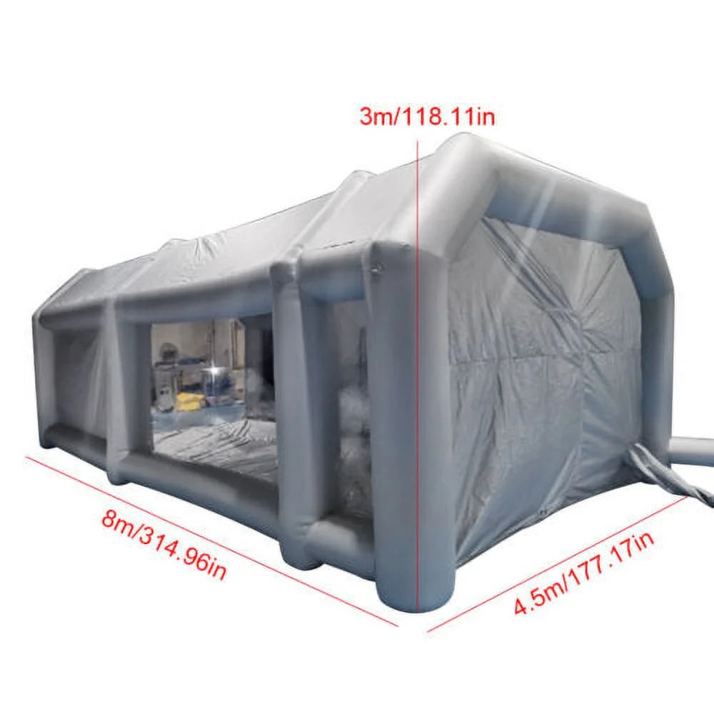 Inflatable Paint Spray Booth Work Tent Filter System 26*15*10Ft A740791