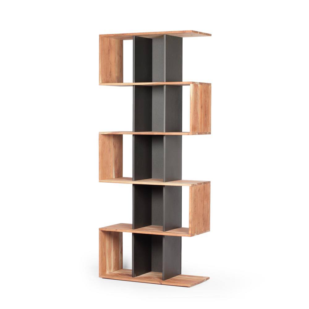 Natural Acacia Wood Bookcase F105