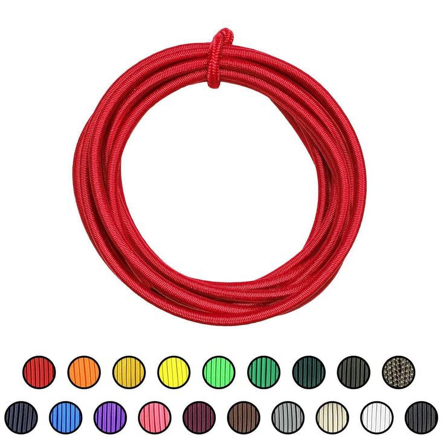 3/16" x 100 ft Red Dacron Polyester Bungee Cord R78218