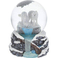 White Resin and Glass Snowglobe F86199