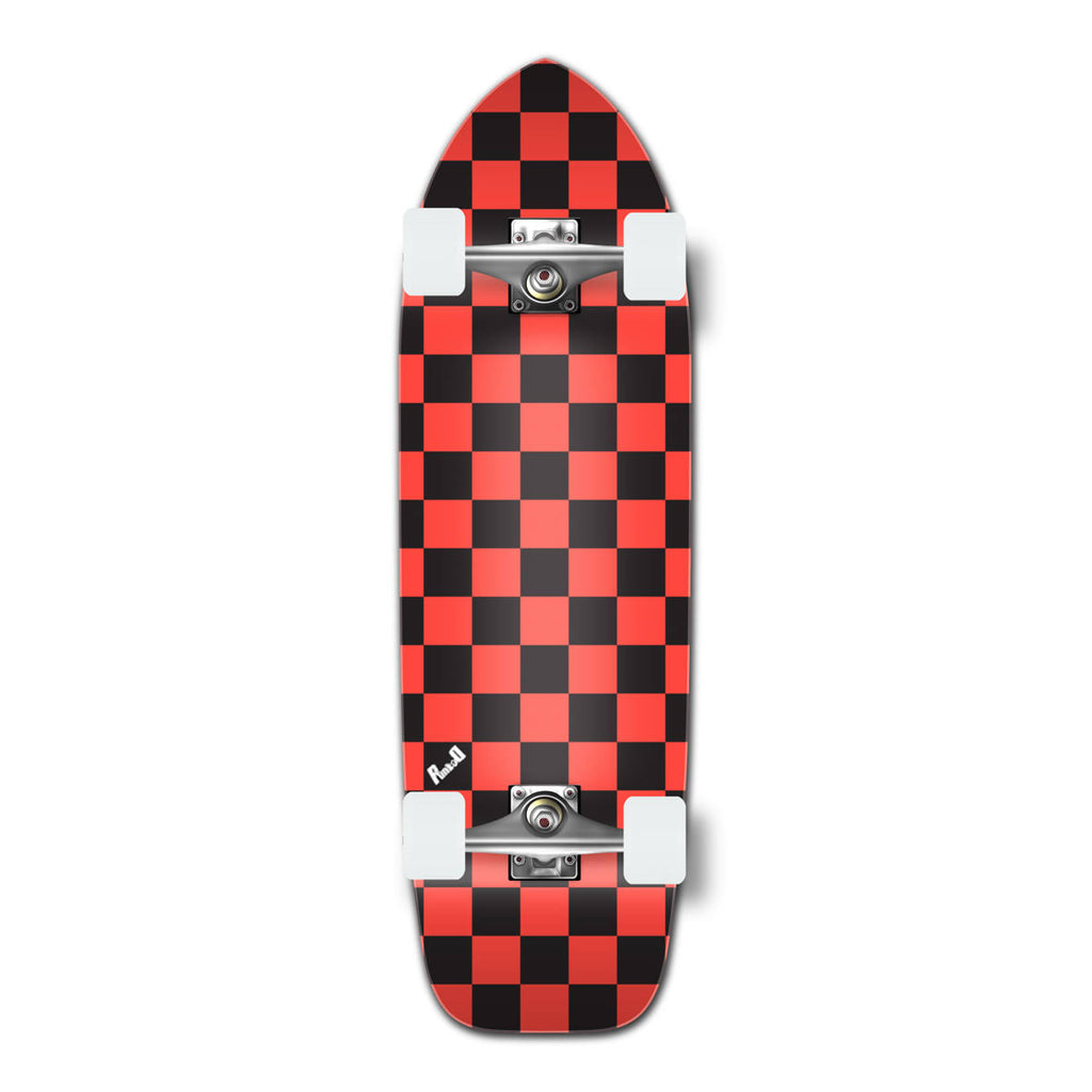 Checker Orange Longboard C50172