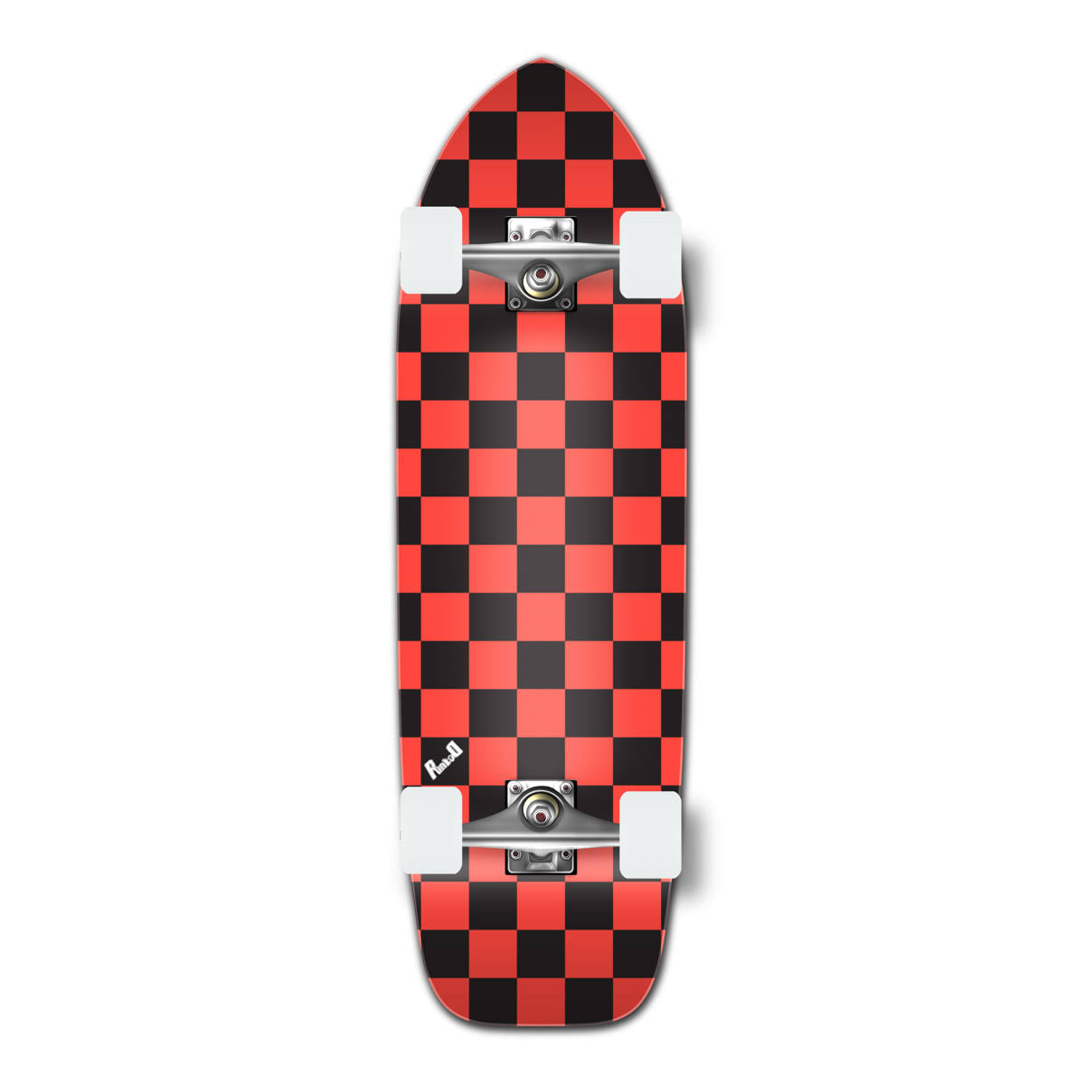 Checker Orange Longboard C50172