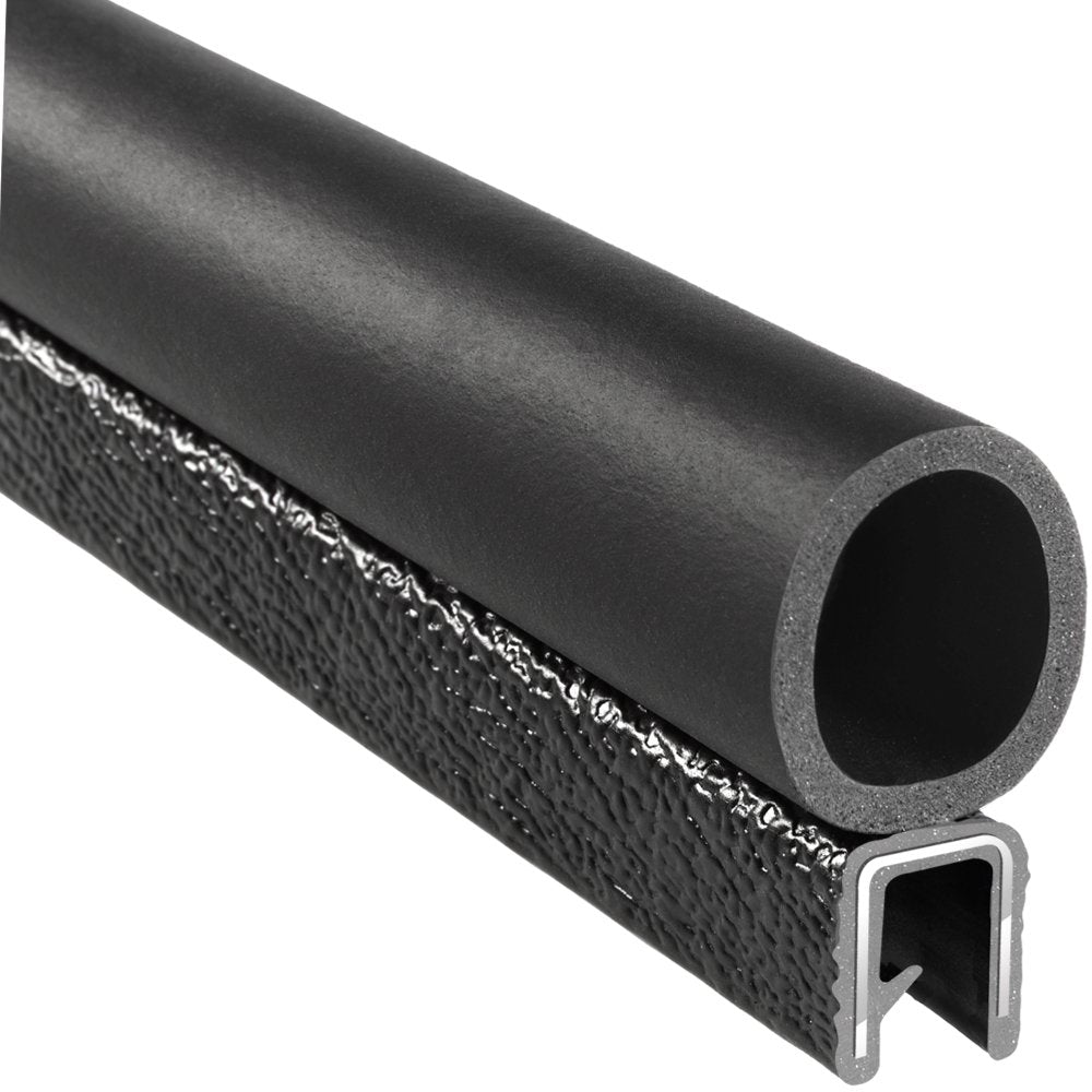 PVC Plastic Trim Seal with EPDM Rubber Seal, 25 ft Length V616524