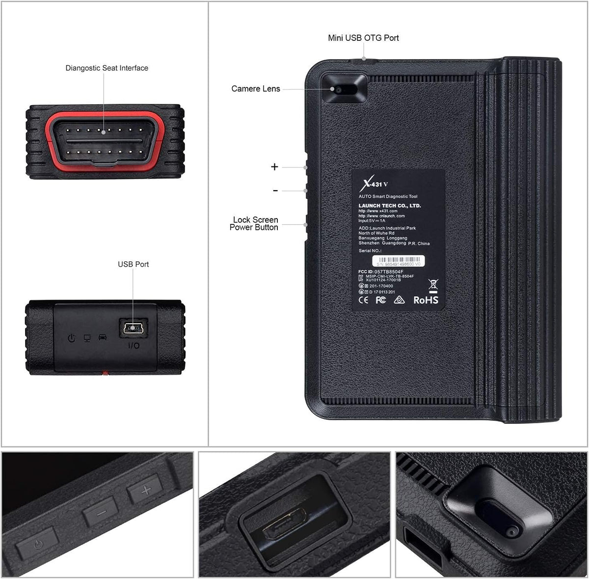Bi-Directional Scanner Full Systems Diagnostic Scan Tool with 31+ Reset Functions G7748
