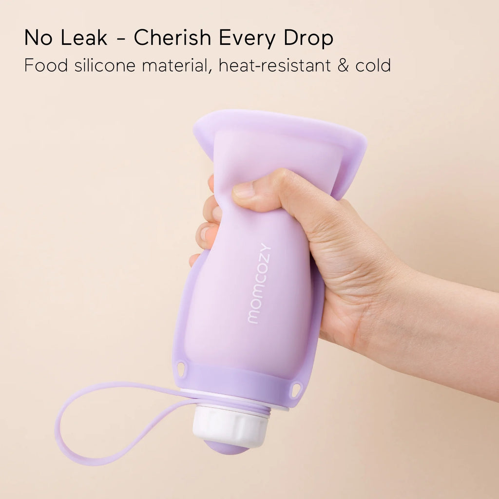 Reusable Silicone Breastmilk Storage Bags, 8.5oz/250ml 5Pcs Q3160