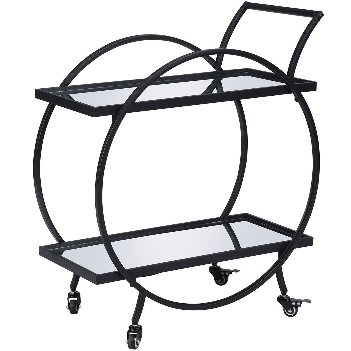 Gold/Brown Bar Cart M8646