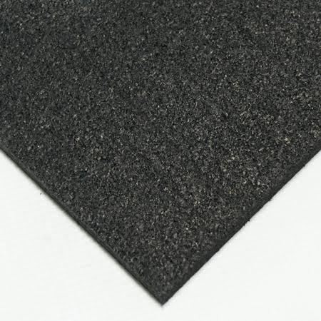 Black Rubber Garage Flooring Sheets and Rolls 3/8 in. T x 4 ft. W x 6 ft. L L71011