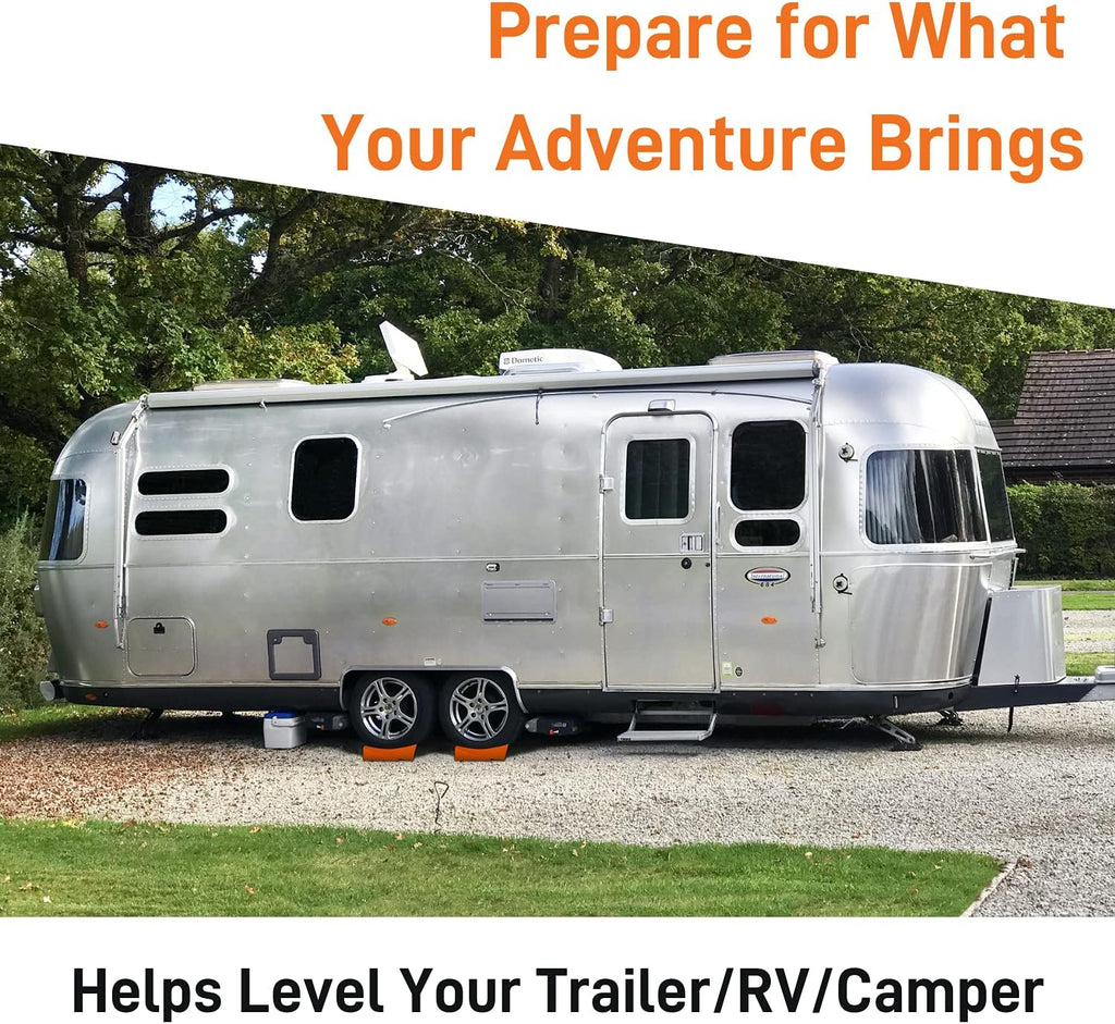 2 Pack Camper Leveling Blocks with Non-Slip Mats and Carry Bag B19075