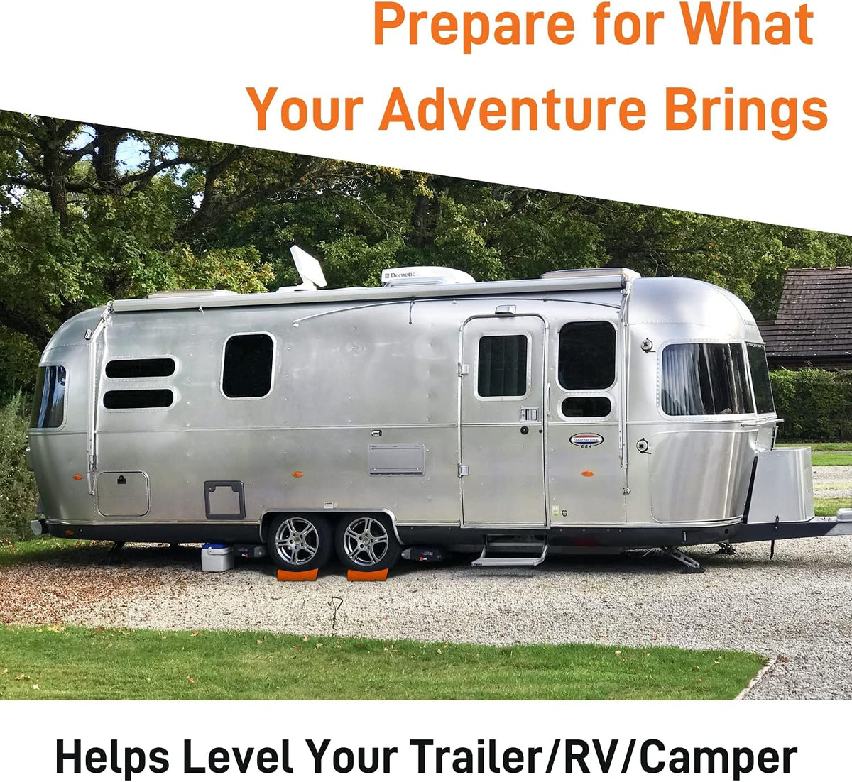 2 Pack Camper Leveling Blocks with Non-Slip Mats and Carry Bag B19075