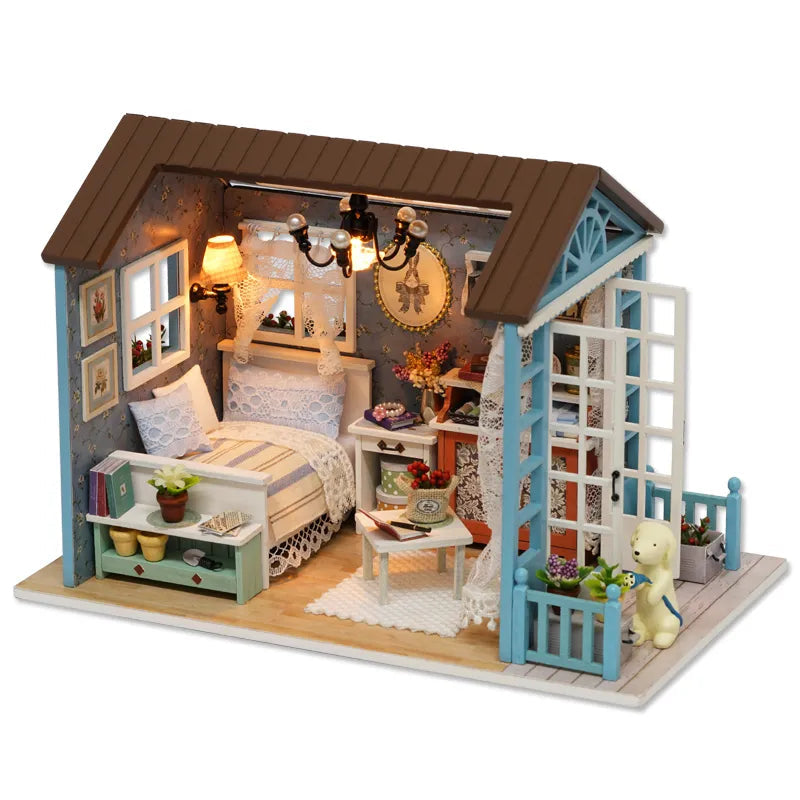 Doll House DIY Miniature Dollhouse Toy Furnitures I861597