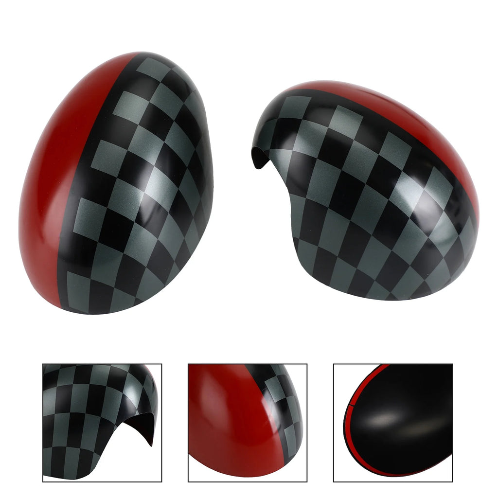 Red Mirror Cover for MINI Cooper Hardtop F446