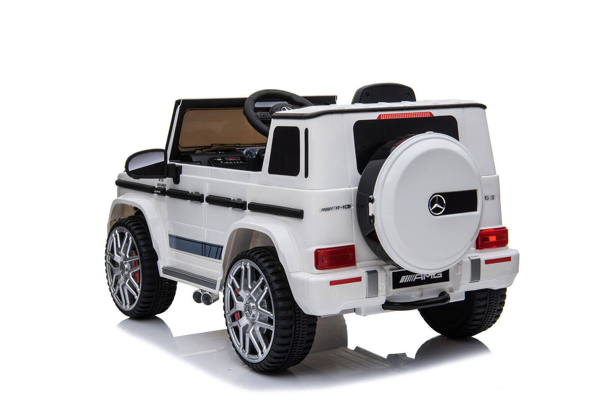 White 6V Kids Ride on Car with MP3 and RC L772431