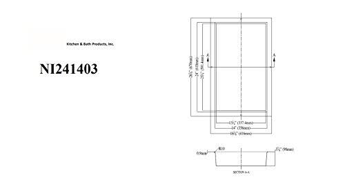Shower Niche with Stainless Steel Support Plate T1963