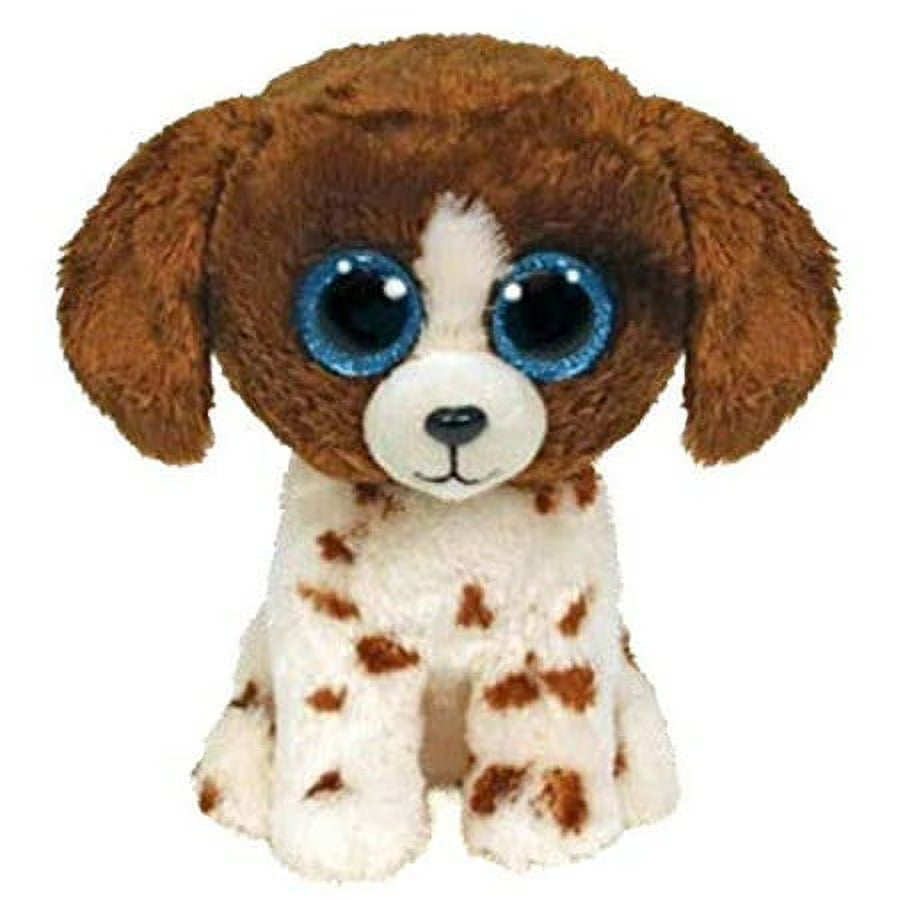 Brown and White Dog Plush X5093