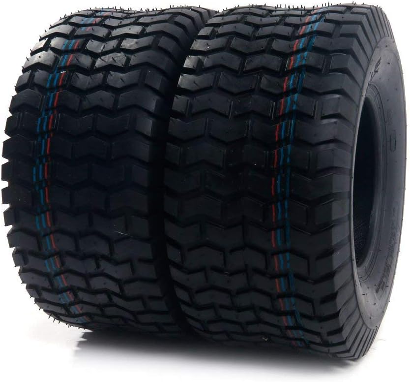 2Pcs 15x6.00-6 4PLY Turf Lawn Mower Go Kart Tires D7296