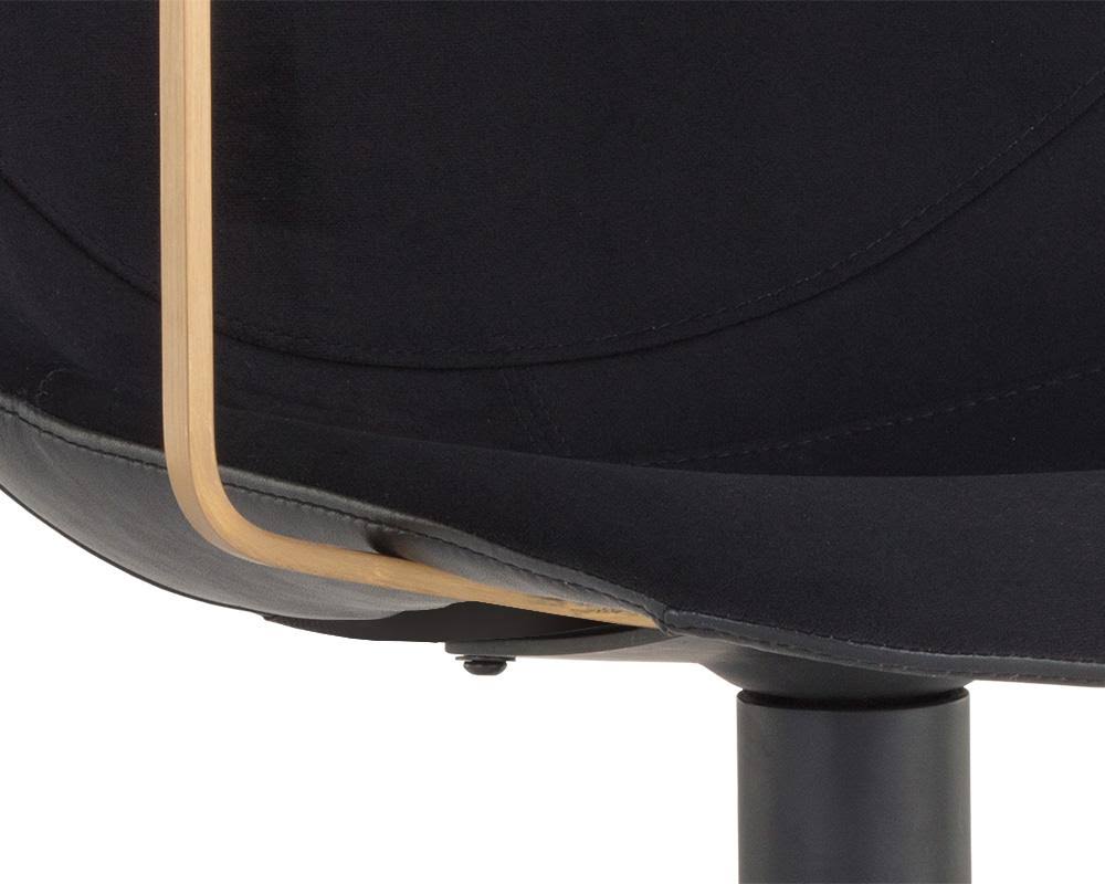 Swivel Dining Armchair Black O8817