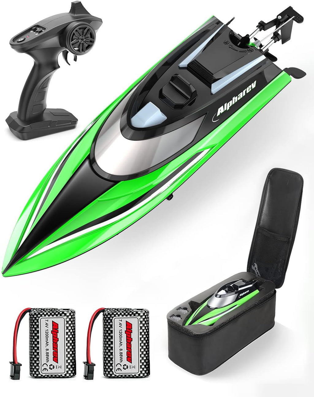 20+ MPH Remote Control Boat with Case N469598