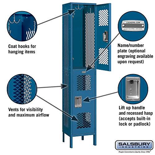 Blue Vented Metal Locker G94076