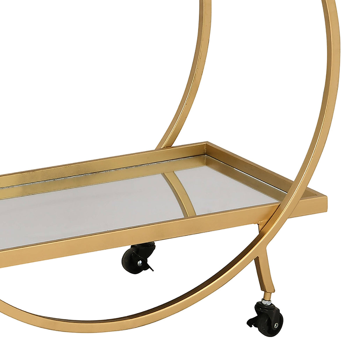 Gold/Brown Bar Cart M8646
