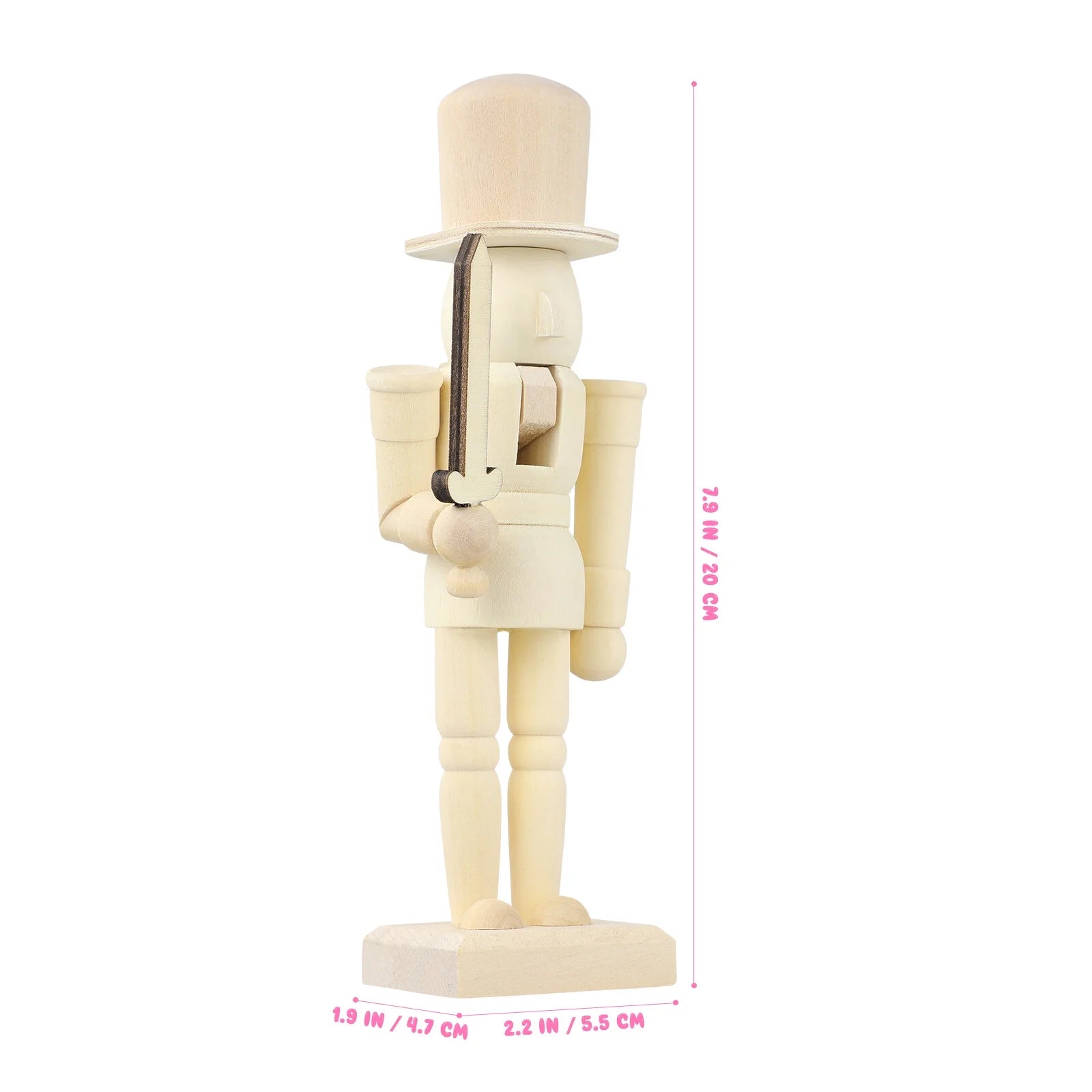 Unfinished Wooden Nutcracker Doll P9501