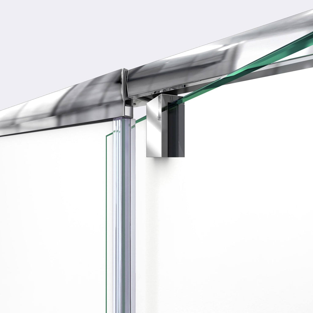 Semi-Frameless Pivot Shower Door in Chrome J2715