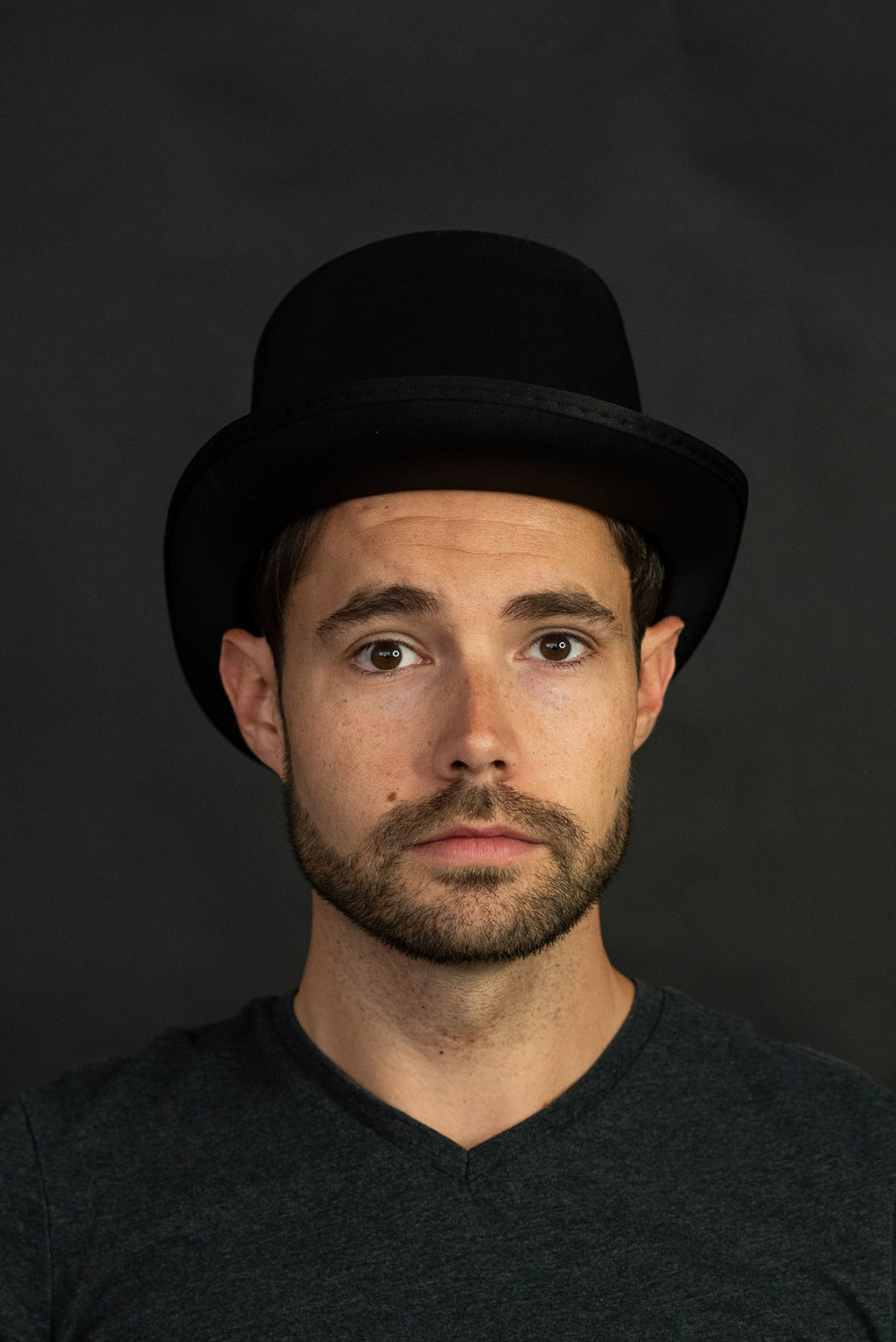 Black Top Hat with Red Band Costume Z593