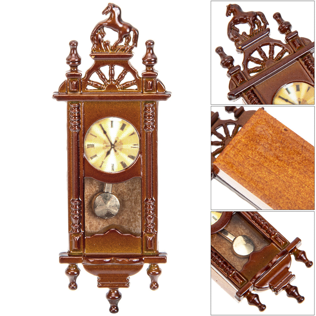 Metal Dollhouse Hanging Clock Toy G840
