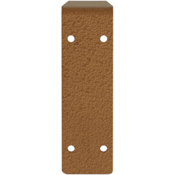2 inch x 20 inch x 6 1/2 inch Steel Bracket, Hammered Copper W348385