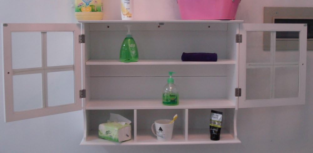 White 31.5x9.6x24-Inch Wall Cabinet Y6862