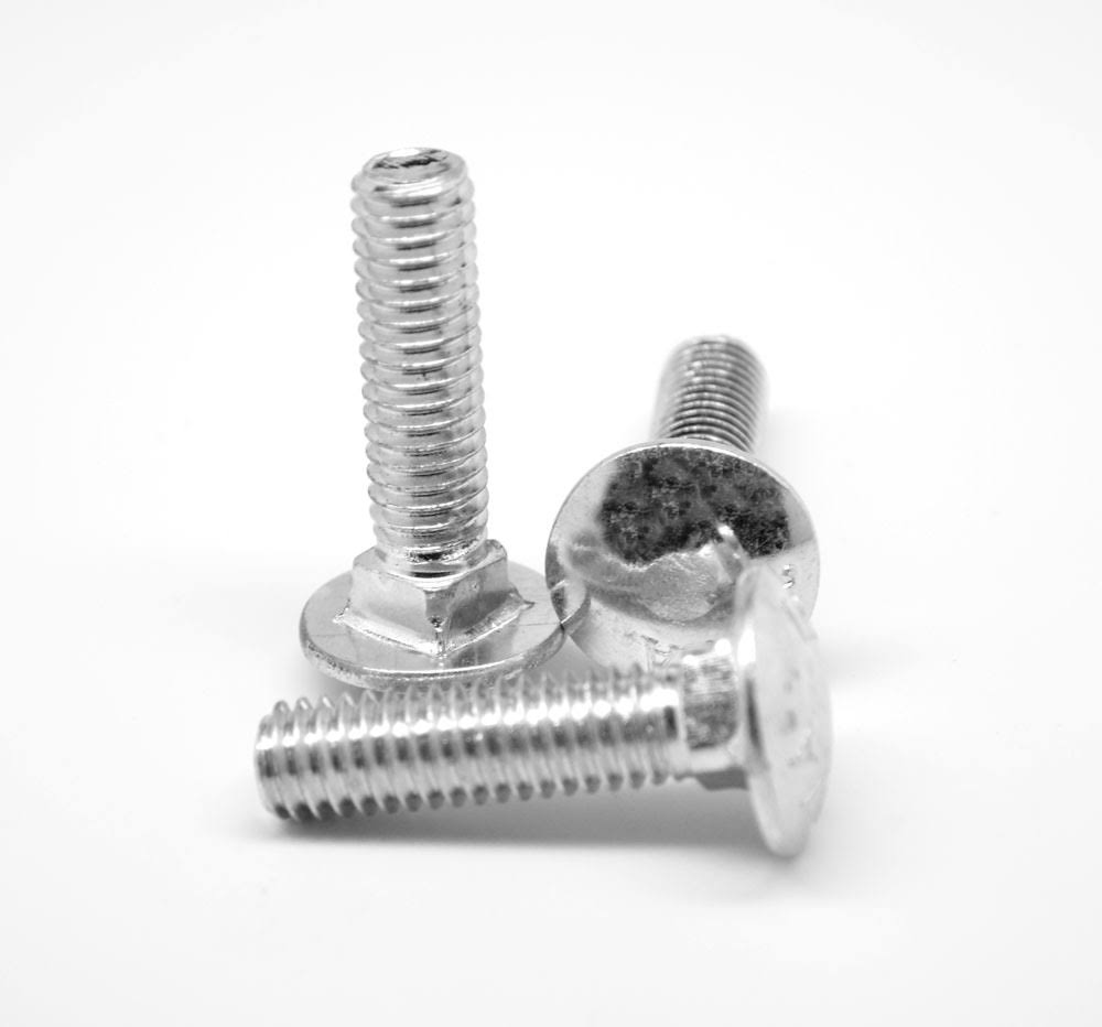 5/16x22-18 x 4 1/2x22 (FT) Coarse Thread Grade 5 Carriage Bolt Medium Carbon Steel Zinc Plated Pk 162 X74536