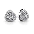 2.00 CT Round Brilliant Cut Diamond Stud Earrings 14K White Gold Z389