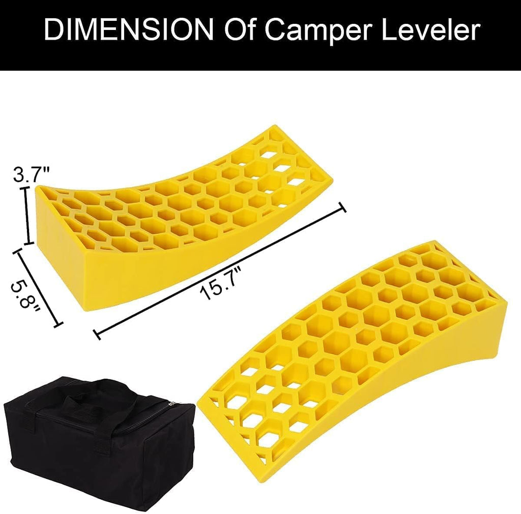 RV Camper Levelers, Wheel Chocks, Leveling Blocks S34487