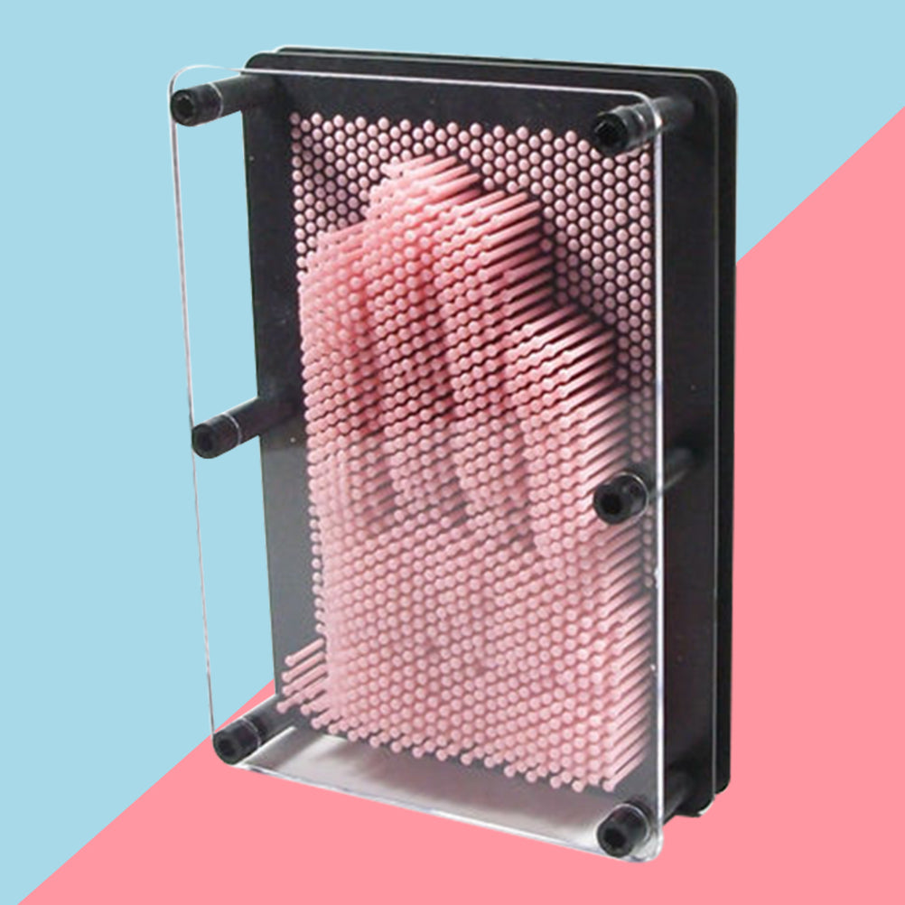 Medium Size Pink 3-Dimensional Pin Art Board Toy E138