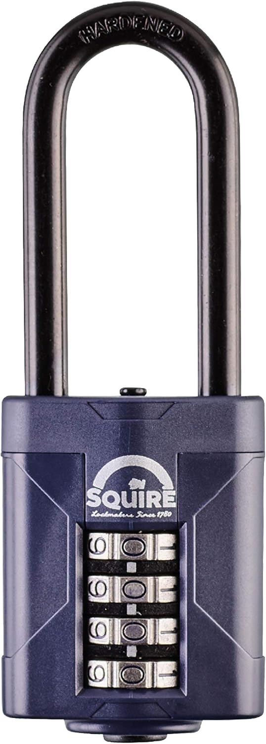 Blue 50 mm Alloy Steel 4 Wheel Combination Padlock, Pack of 2 U598